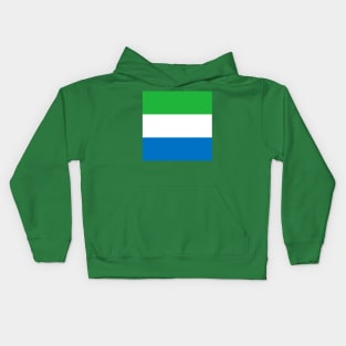 Sierra Leonean flag Kids Hoodie